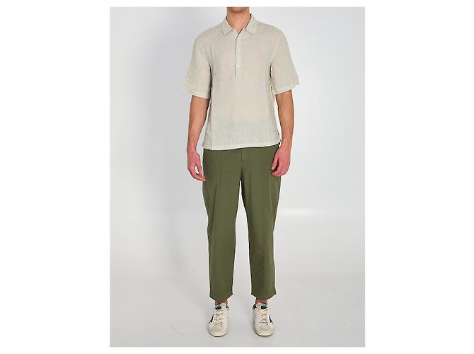 Chemise Barena Mola Telino en lin gris - vue 5