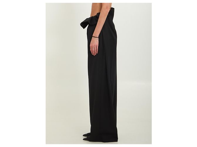 Khaite Pantalones de cintura plisada Kira Negro - vista 3