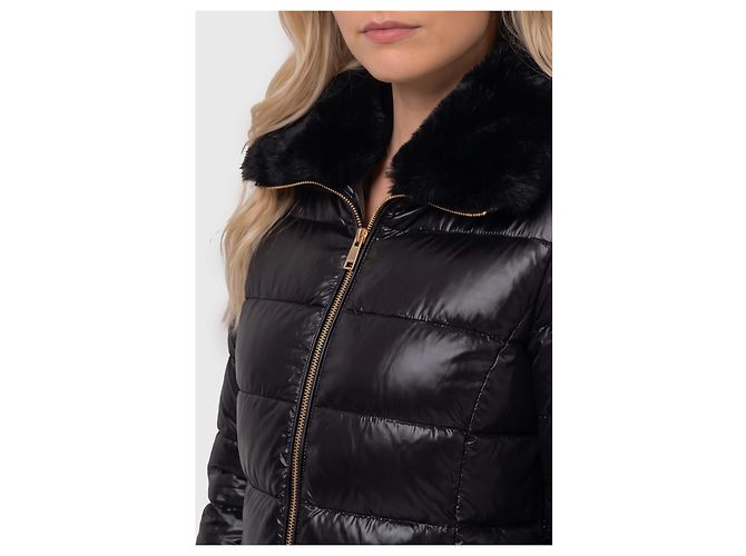 Herno Chaqueta de nailon ultraligero y cuello de piel Negro - vista 3