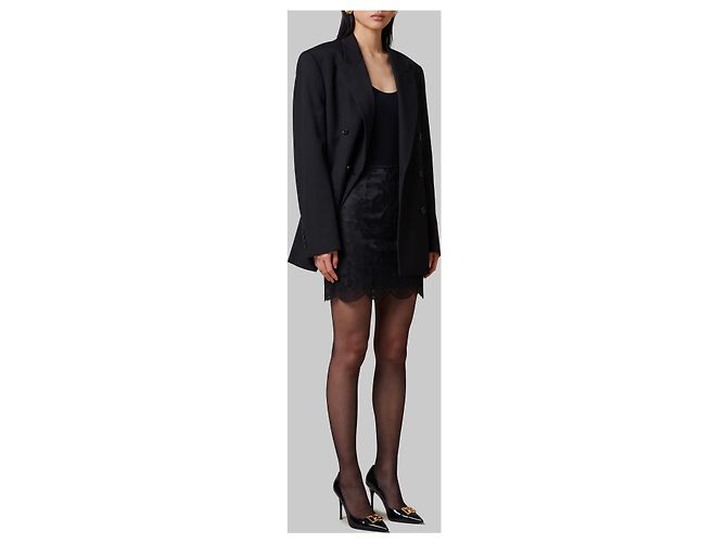 Dolce & Gabbana Minissaia de renda preta Preto - vista 2