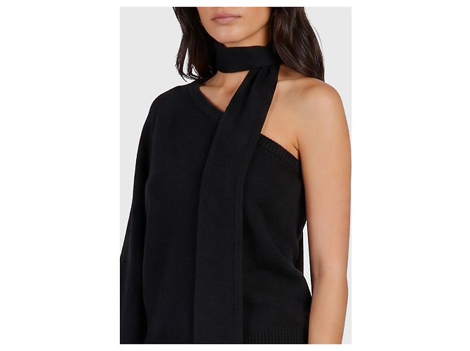 Federica Tosi One-Shoulder-Top mit Schal-Detail - Ansicht 3