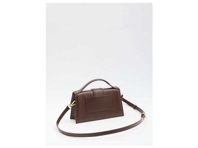 Borsa Jacquemus Le Grand Bambino in pelle marrone - vista 2