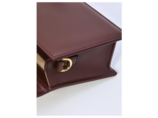 Borsa Jacquemus Le Grand Bambino in pelle marrone - vista 4