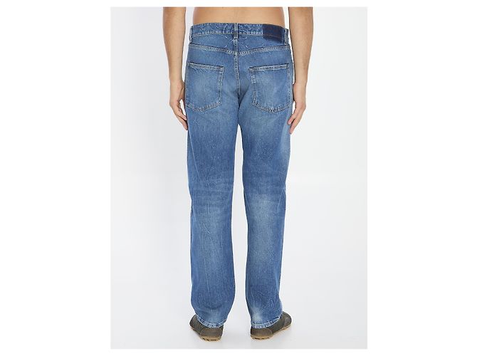 Maison Martin Margiela Vaqueros de denim azul claro algodón - vista 4