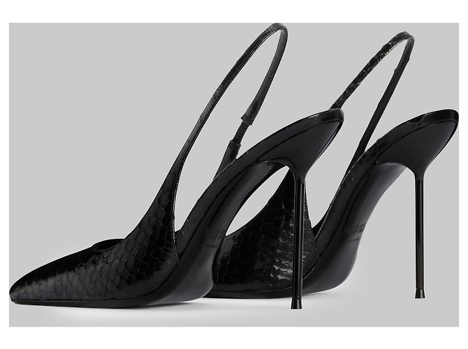 Paris Texas Lidia 105 Slingback-Pumps Schwarz - Ansicht 3