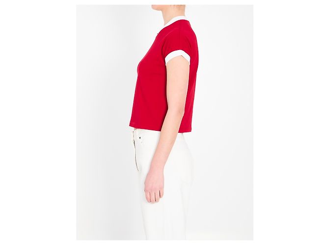 Versace T-shirt vintage in cotone stretch Rosso - vista 3