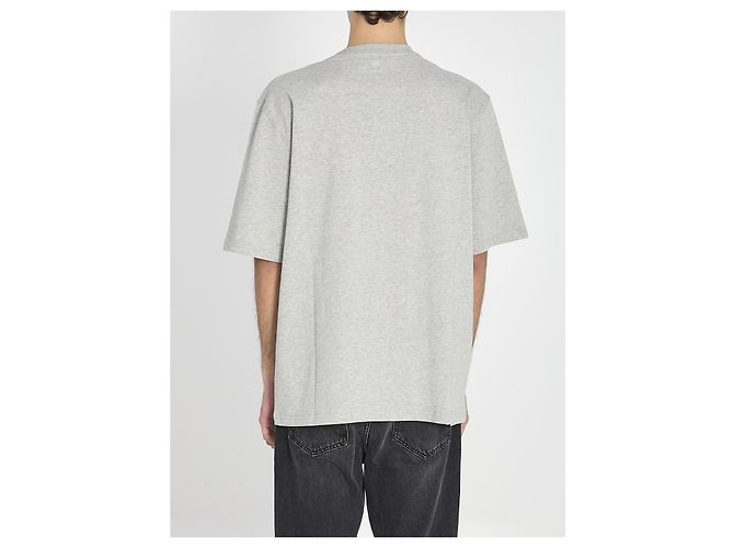 Ami Paris T-shirt in jersey di cotone Grigio - vista 4