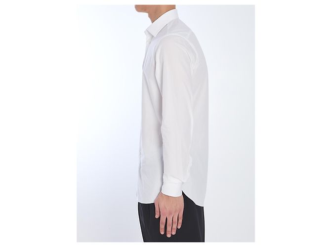 Camisa Borriello Spaccanapoli de algodão branco - vista 3