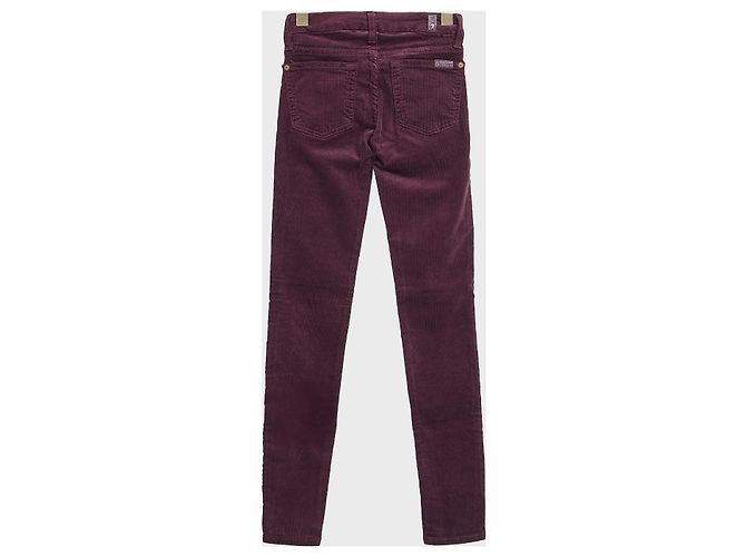 Pantalones acanalados 7 For All Mankind Morado Púrpura - vista 2