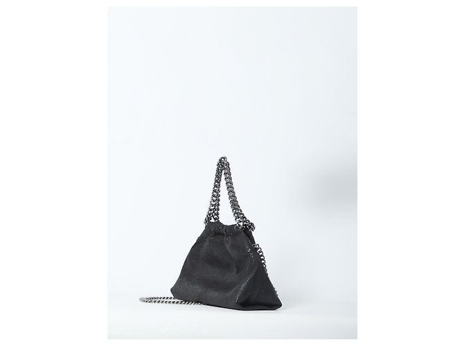 Stella Mc Cartney Mini borsa Falabella con coulisse Nero - vista 2