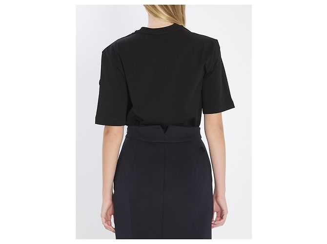 Camiseta Moncler EE72 de algodón negro - vista 4