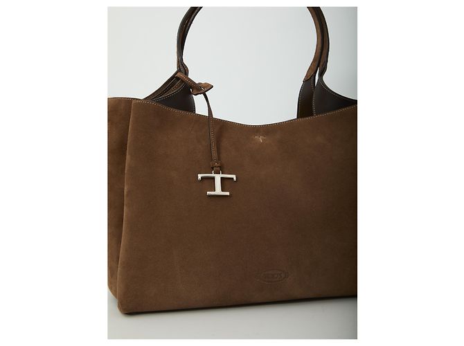 Tod's Bolsa de couro camurça Medium Marrom - vista 4