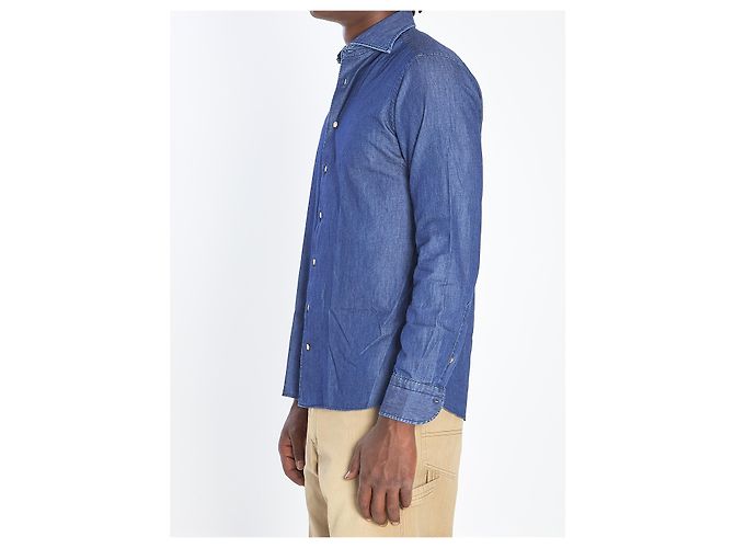 Borriello Marechiaro Denimhemd Blau - Ansicht 2