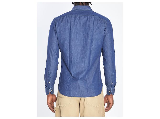 Borriello Marechiaro Denimhemd Blau - Ansicht 4