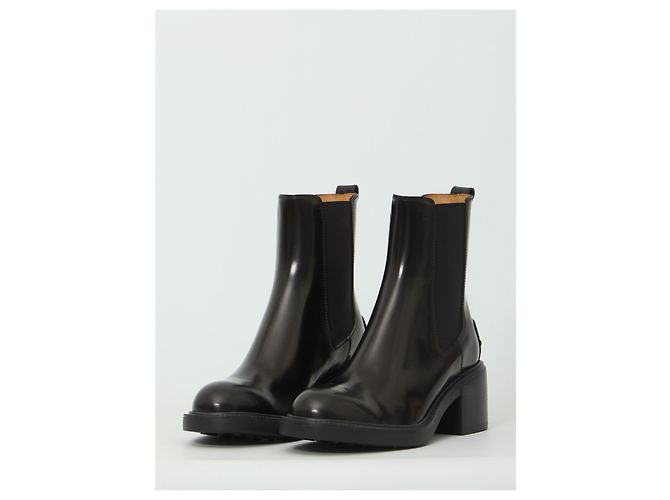 Tod's Ankle boot in leather Black - view 2
