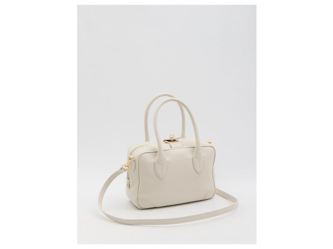 Borsa Vita Golden Goose in pelle beige - vista 2