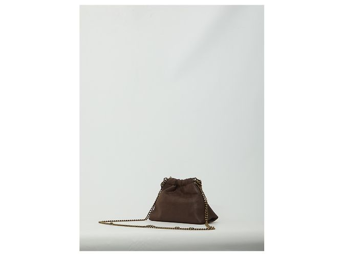Stella Mc Cartney Mini borsa Falabella con coulisse Marrone - vista 2