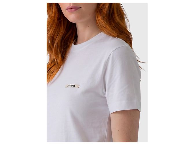Jacquemus T-shirt in cotone Gros Grain Bianco - vista 3