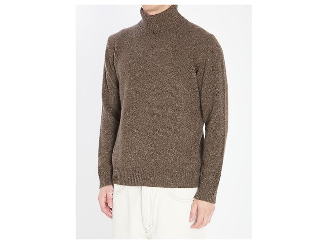 Roberto Collina Mouline Rollkragenpullover Braun - Ansicht 2