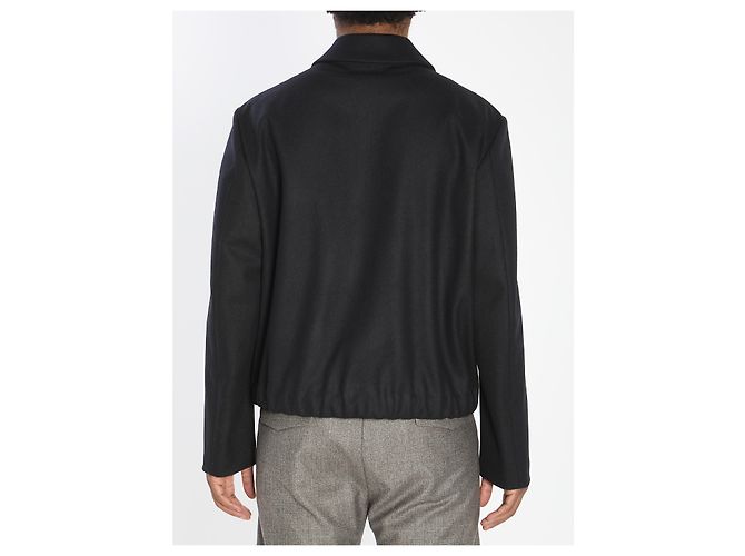 Barena Magan Caramal jacket black wool - view 4