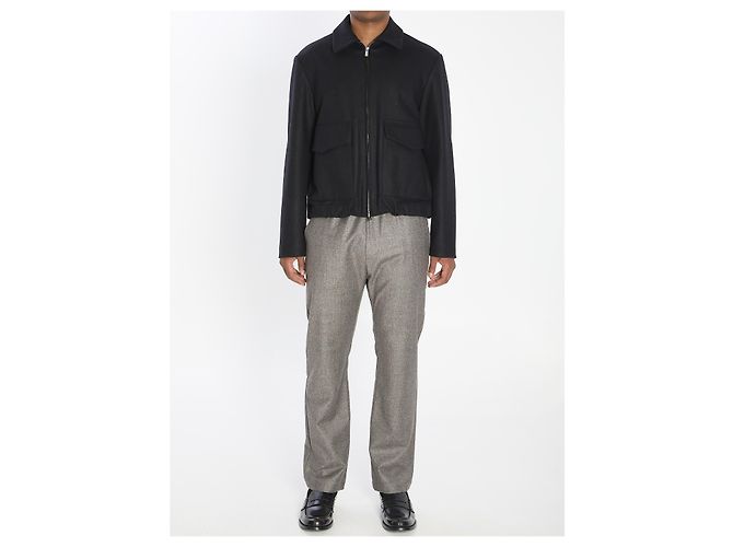 Barena Magan Caramal jacket black wool - view 5