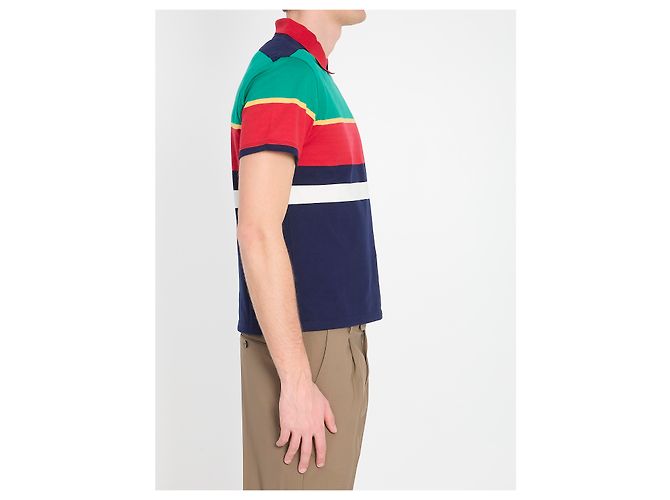 Versace Striped cotton T-shirt Multiple colors - view 3