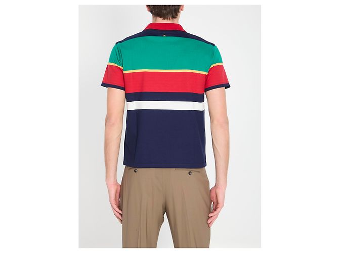 Versace Striped cotton T-shirt Multiple colors - view 4