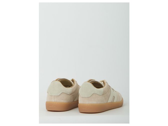 Baskets Hogan Cool Beige en Daim et Cuir - vue 3