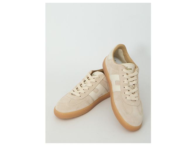 Baskets Hogan Cool Beige en Daim et Cuir - vue 5