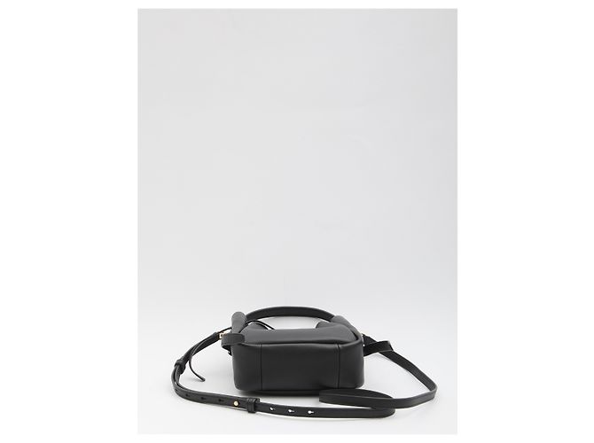 Borsa bucket mini Romy Tory Burch in pelle nera Nero - vista 3