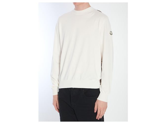 Moncler x Mercedes-Benz by Nigo bedruckter Baumwollpullover weiß - Ansicht 2