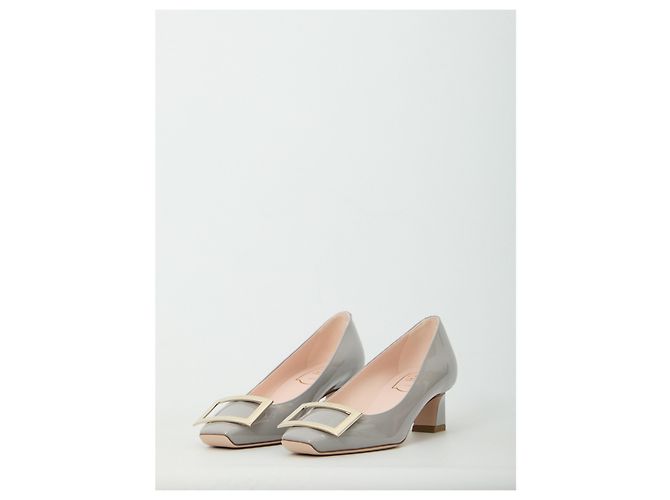 Roger Vivier Décolleté Belle Vivier Trompette Grigio - vista 2