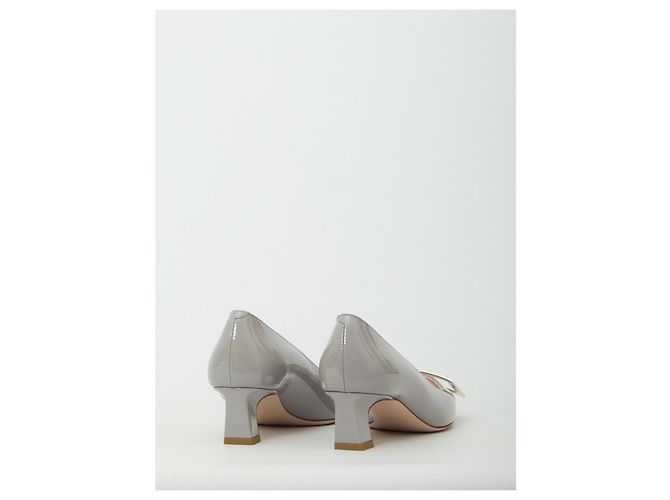 Roger Vivier Décolleté Belle Vivier Trompette Grigio - vista 3