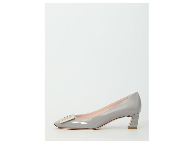 Roger Vivier Décolleté Belle Vivier Trompette Grigio - vista 4