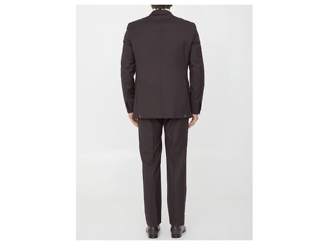 Tonello Suit in viscose blend Brown - view 4
