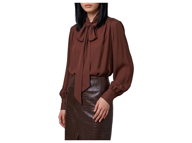 Federica Tosi Silk-blouse blouse with bow - view 2