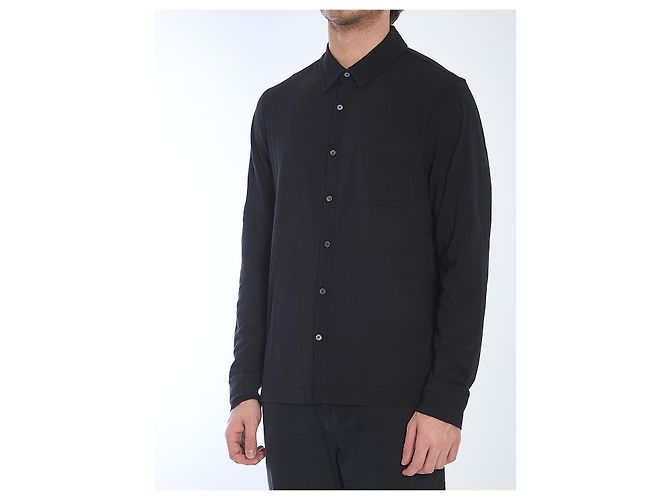 Camisa James Perse de algodón negra Negro - vista 2