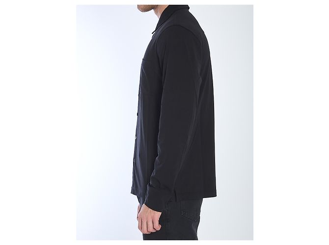 Camisa James Perse de algodón negra Negro - vista 3