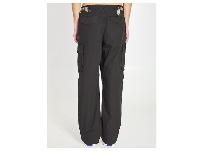 Burberry Calças cargo em algodão Preto - vista 4
