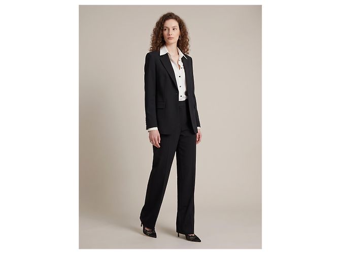 Sutton New York Single-breasted jacket in stretch canvas - view 2