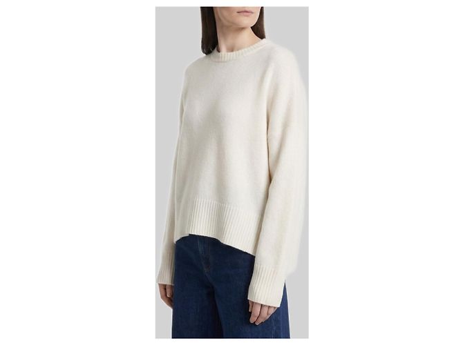 Pull Loulou de Saison Anton en cachemire blanc - vue 2