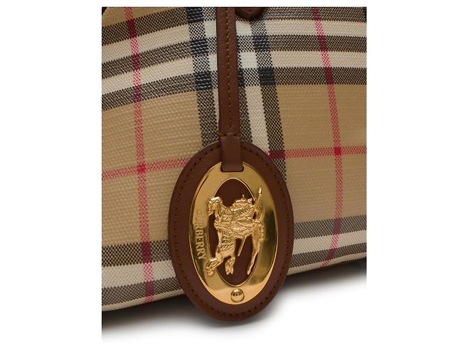 Bolsa Burberry Primrose em lona de algodão bege - vista 4