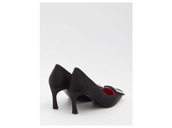 Roger Vivier Trompette satin pumps Black - view 3