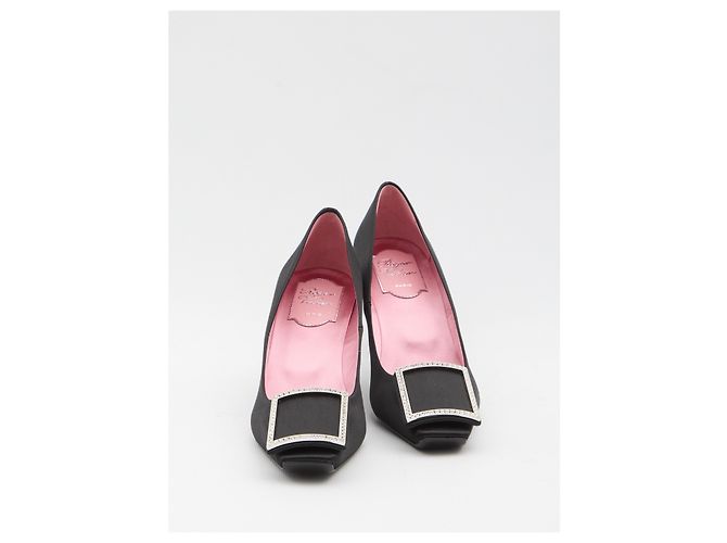Roger Vivier Trompette satin pumps Black - view 5