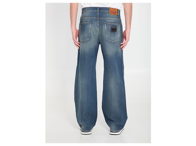 Dolce & Gabbana Baumwoll-Denim Jeans Hellblau - Ansicht 4