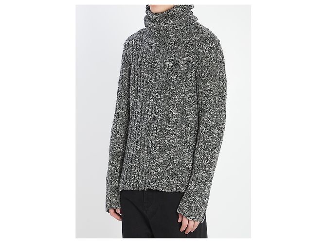 Dolce & Gabbana Pull à col roulé en cachemire et laine blanc - vue 2