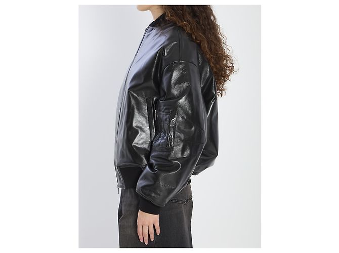 Salvatore Santoro Chaqueta bomber de cuero - vista 3