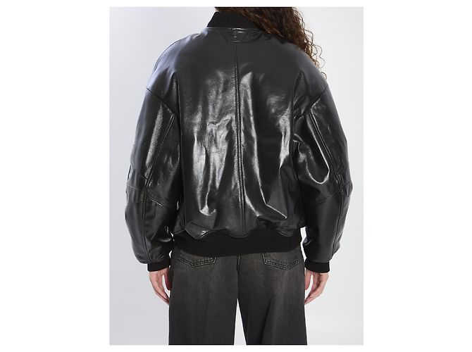 Salvatore Santoro Chaqueta bomber de cuero - vista 4