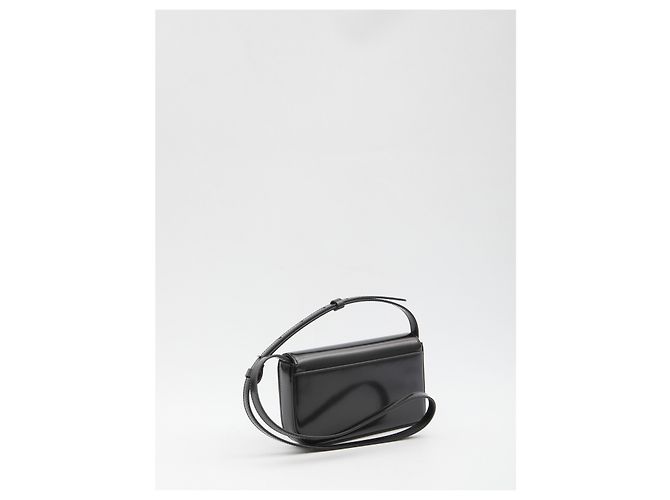 Borsa a tracolla Jacquemus Curvo in pelle nera Nero - vista 2