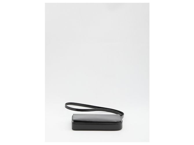Borsa a tracolla Jacquemus Curvo in pelle nera Nero - vista 3